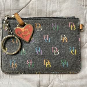 Dooney & Bourke key holder with zip coin purse.